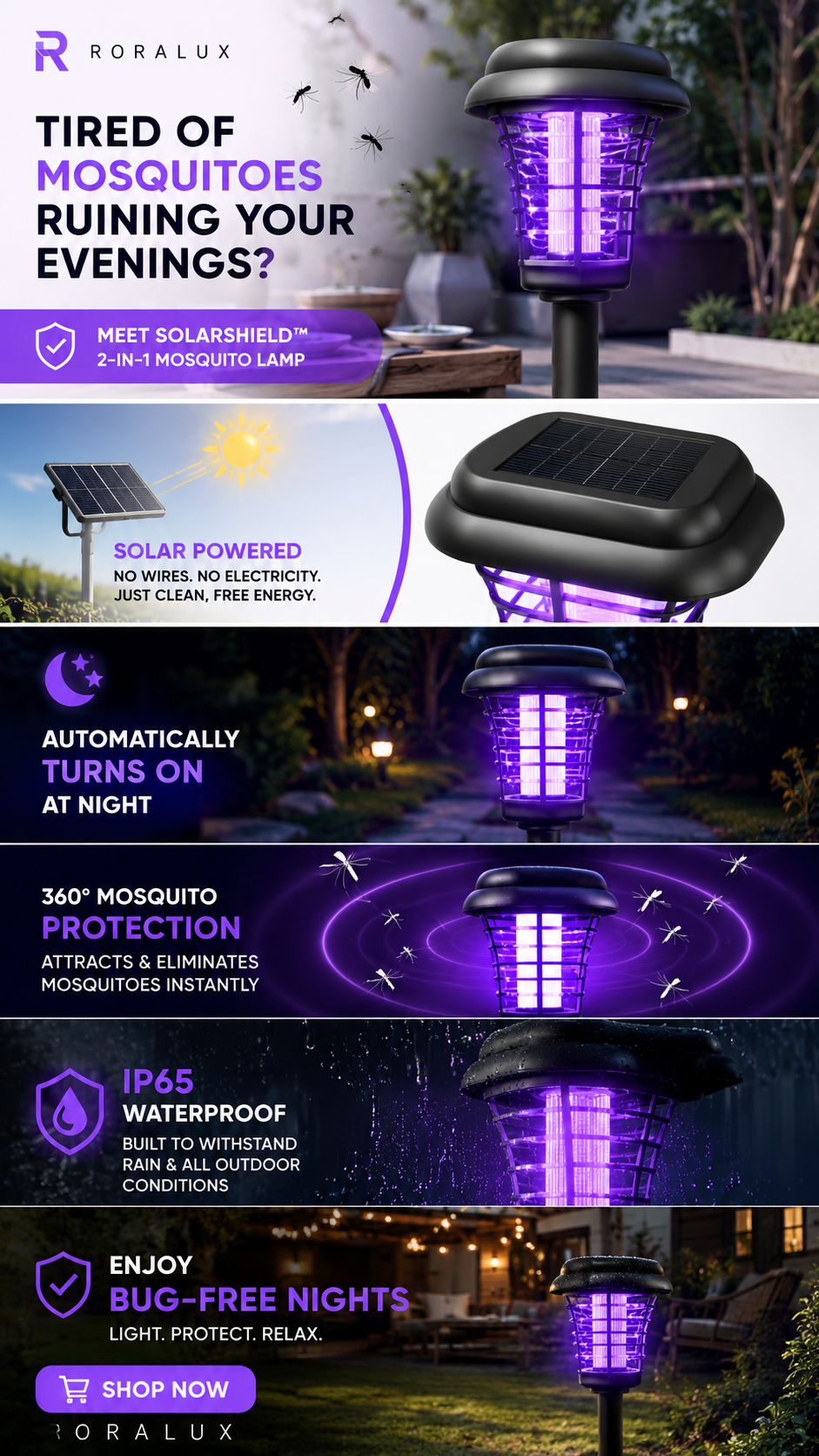 SolarShield™ Mosquito Lamp