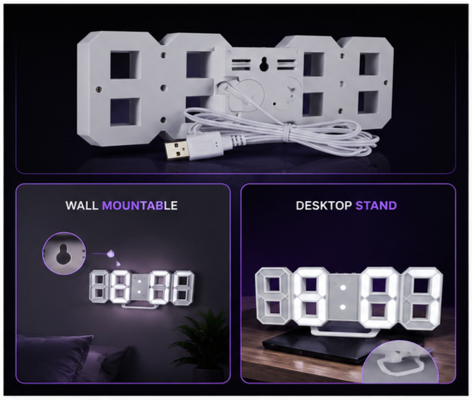 LumiClock™ LED Digital Clock
